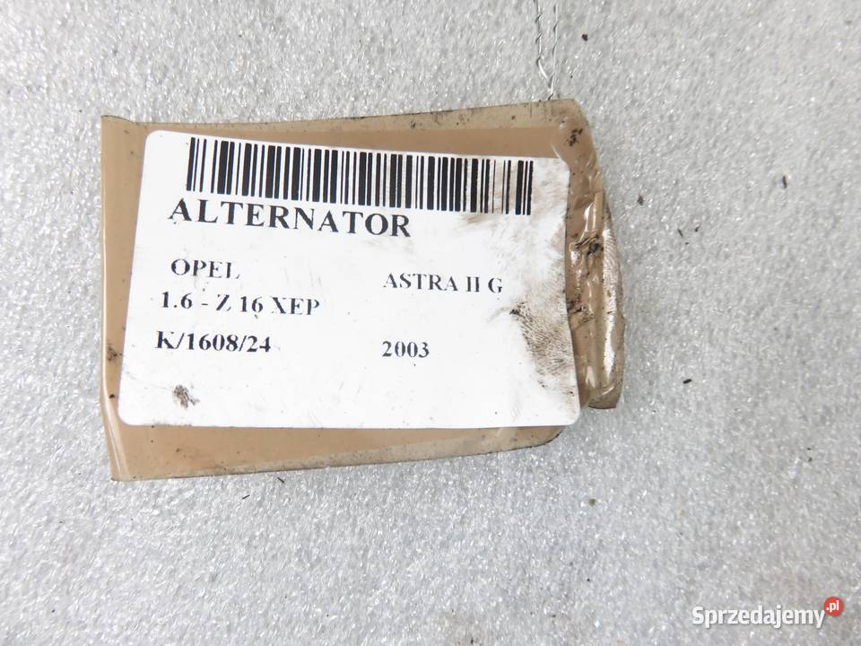 ALTERNATOR OPEL ASTRA II G 16 103 Z 16 XEP