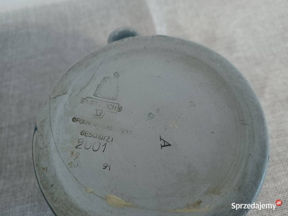 Mettlach stary kufel ceramiczny z 1891r do piwa Wrocław