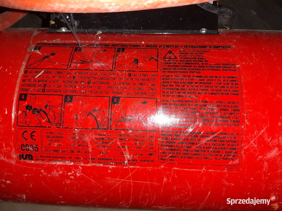 Nagrzewnica gazowa dmuchawa Erba 12kW Głuchołazy