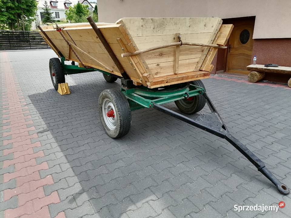 Wóz ciągnikiem fura Maszyny rolnicze Masłów Drugi