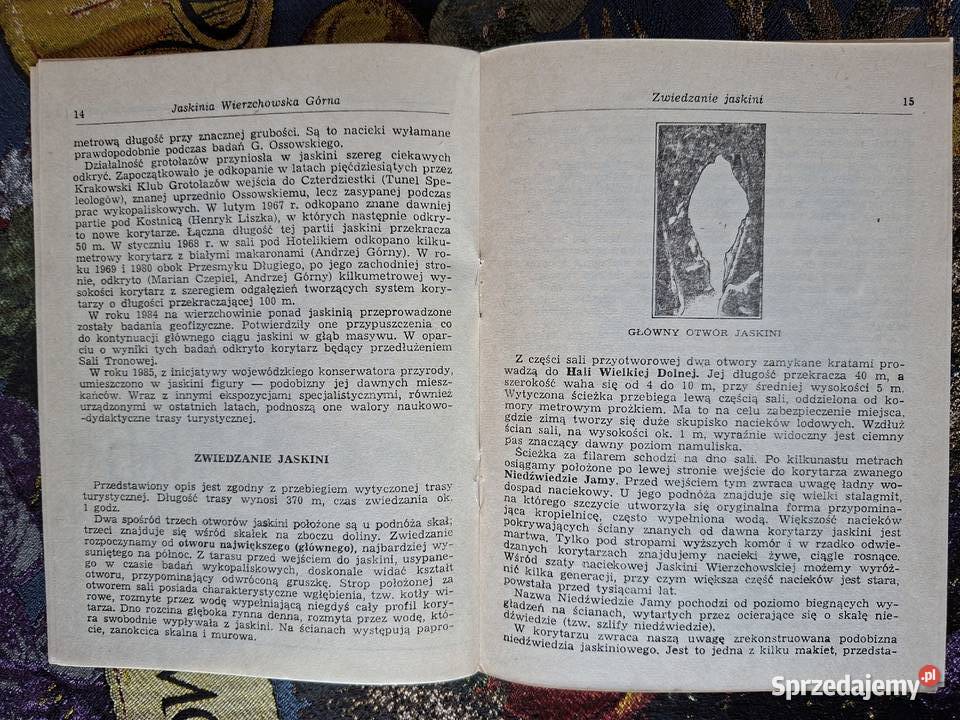 Jaskinia Wierzchowska GórnaAGórny M Szelerewicz małopolskie Kraków sprzedam