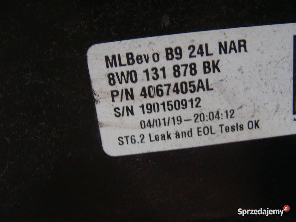 AUDI A4 B9 ZBIORNIK ADBLUE 8W0131878BK osobowe Goleniów