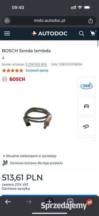 0258003854 Sonda Lambda 4 BMW M445 Poznań