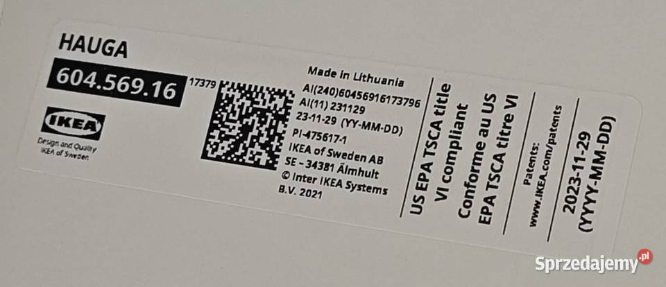 Szafa z drzwiami przesuwnymi Ikea Hauga Czeladź sprzedam