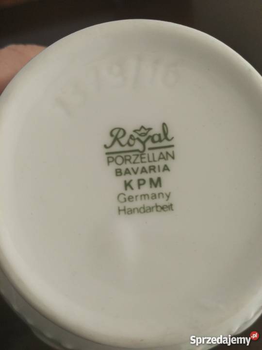 Wazon Royal KPM z kolekcji biały 3 Porcelana i szkło Ropa