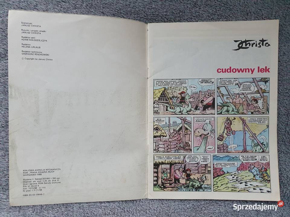 Kajko i Kokosz Cudowny Lek wydanie 2 1988 Rok wydania 1988 Gdynia sprzedam