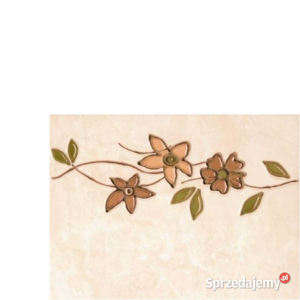 Dekor Amarylis beige Inserto 25 x 333 Kwadro Białogard sprzedam