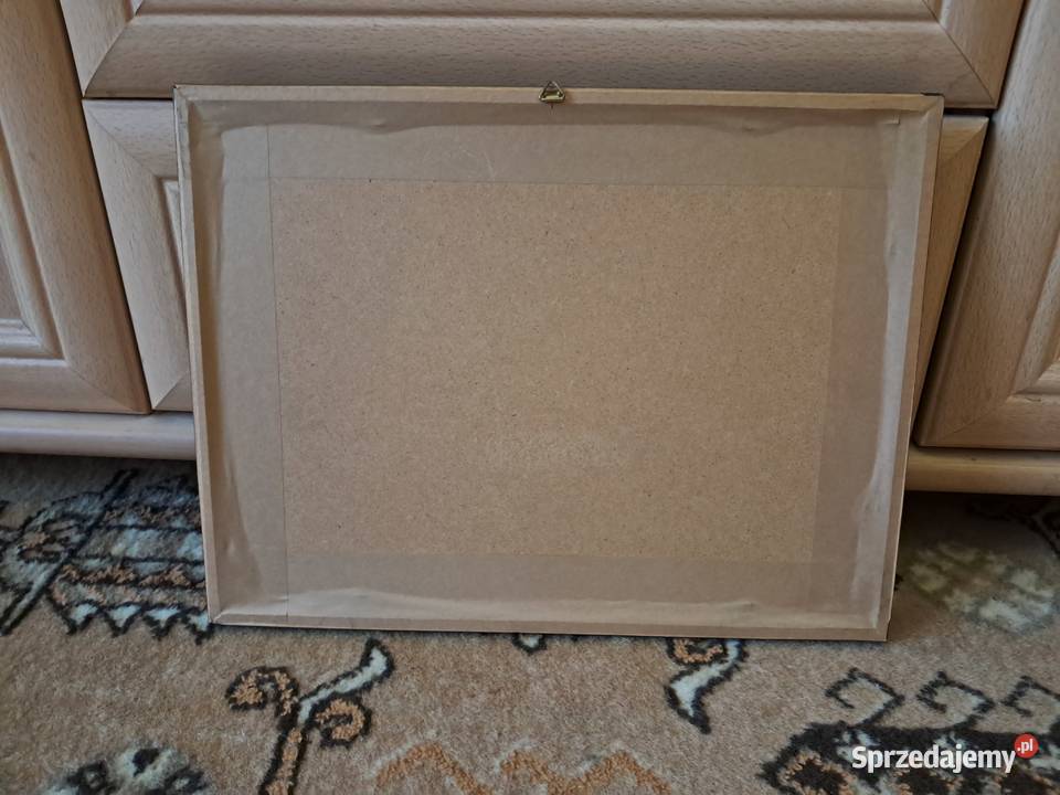 Obrazek szklony w drewnianej ramce Gdańsk