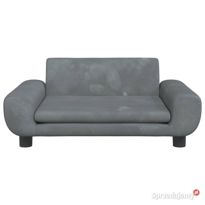 Sofa dzieci ciemnoszara 70x45x33 aksamit mazowieckie Warszawa