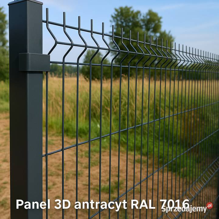 Panele ogrodzeniowe 3D Ral 153 fi 4 Siatki i panele lubuskie Drezdenko