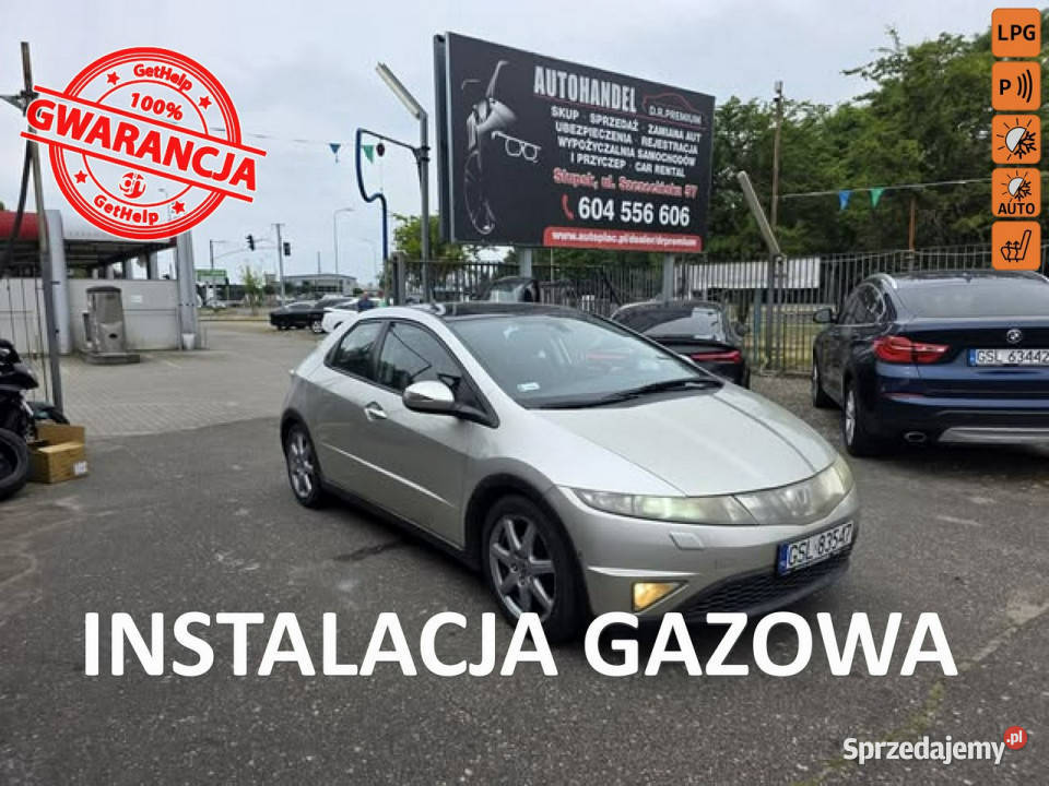 Honda Civic 18 Benzyna LPG 140 Klimatyzacja tempomat Słupsk