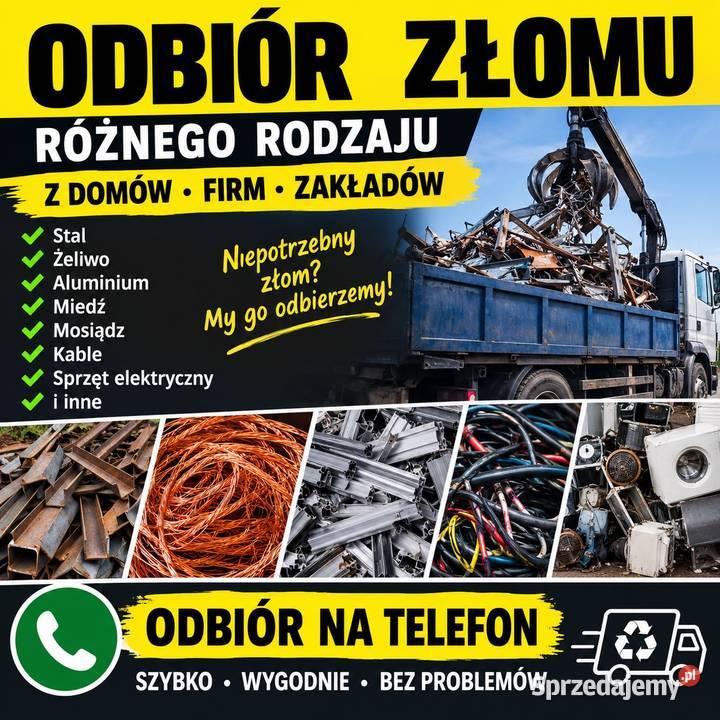 Odbiór Złomu Posesji Firm Warsztaty Magazyny Częstochowa