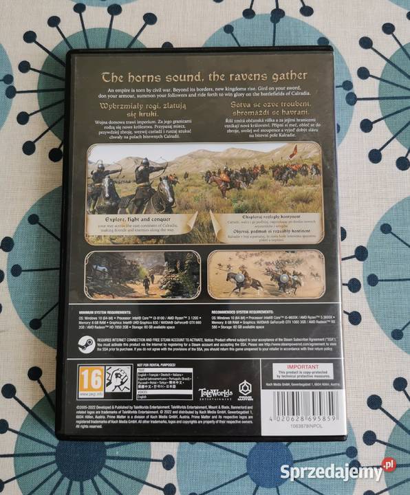 Gra Mount Blade II Bannerlord bez klucza Komputerowe PC