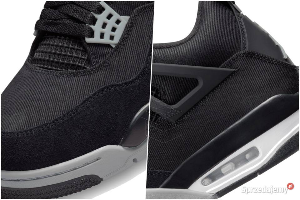 Nike AIR JORDAN 4 Black Canvas DH7138006 27.5cm Sportowe Poznań sprzedam