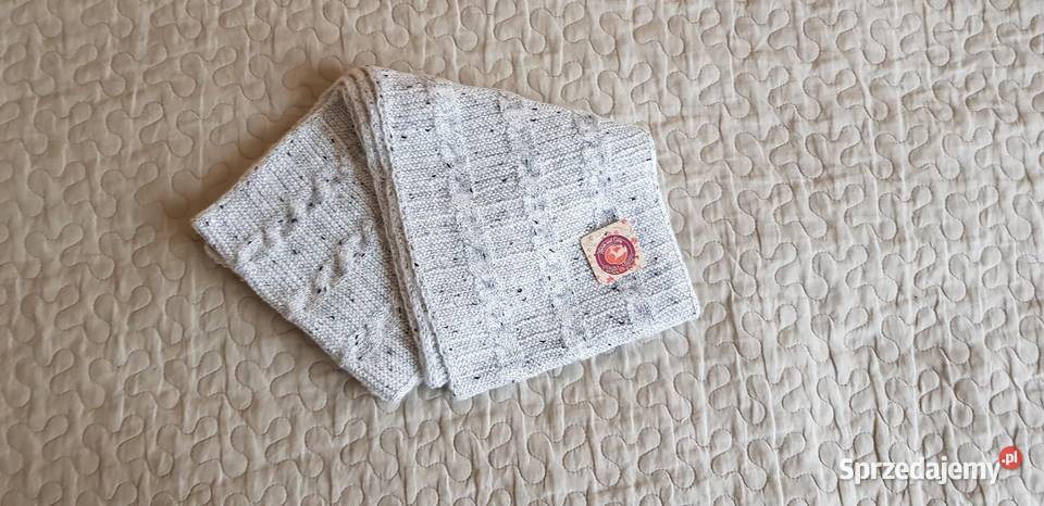 Nowy szalik Warm and Cozy szary melanż sprzedam
