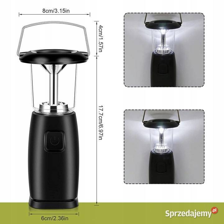 Lampka kempingowa Korbka Solarna Akumulatorowa Stalowa Wola