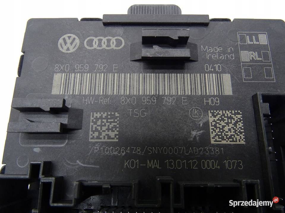 MODUŁ STEROWNIK DRZWI PRZÓD 8X0959792E SKODA sprzedam