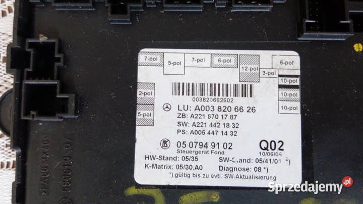 Moduł drzwi Mercedes A2218701787 Tarnów