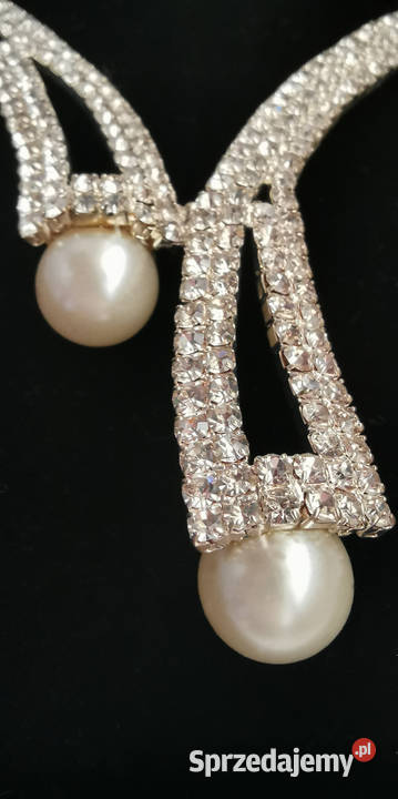 Naszyjnik i kolczyki z topazami łódzkie Sieradz