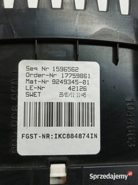 LICZNIK 9249345 20 D 183 Bmw Seria 5 VI 2010