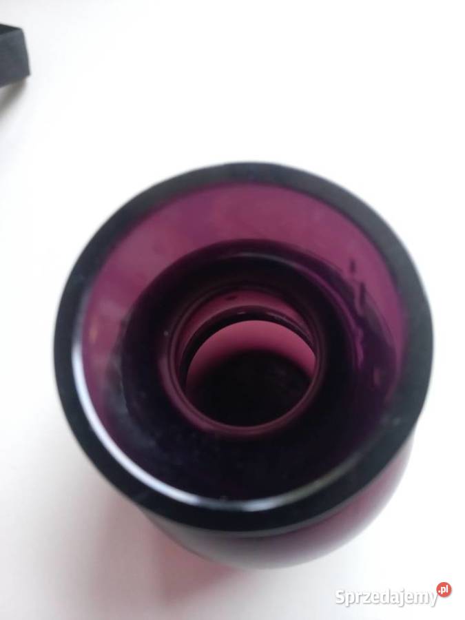 Wazon fioletowe szkło