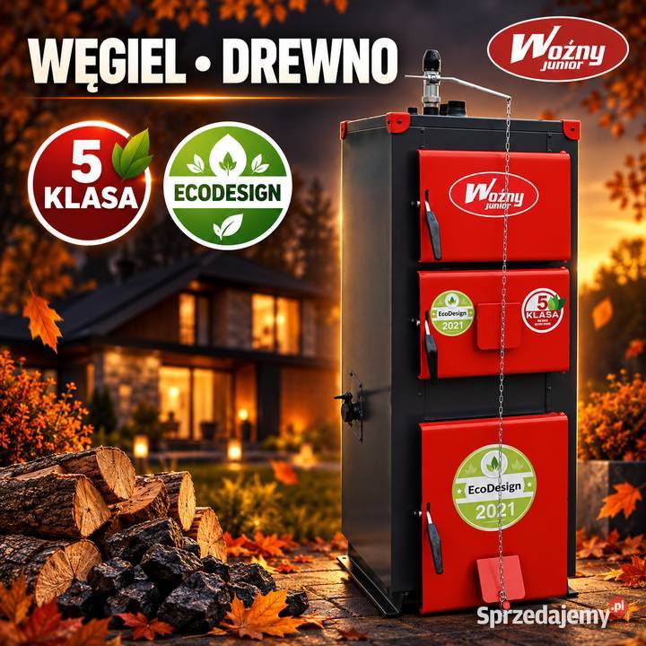 Kocioł piec co 18kW do 220m2 na drewno węgiel 5 łódzkie Skierniewice