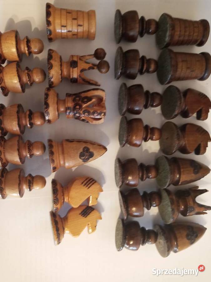 Szachownica drewniana z PRL Antyki, Sztuka, Kolekcje