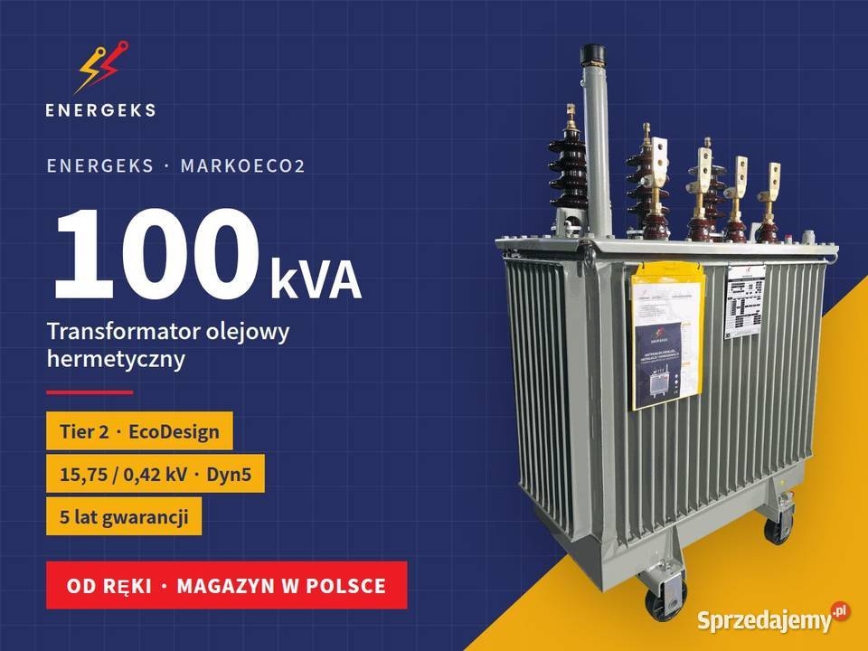 Transformator olejowy 100 kVA 1575042 kV ręki
