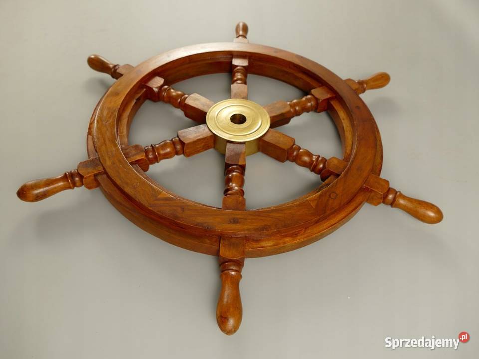 KOŁO STEROWE drewniane ładnie wykonane fi 75 wielkopolskie Gizałki sprzedam