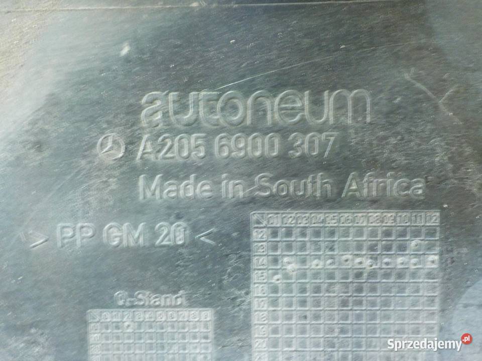 MERCEDES C W205 15r SEDAN 4D oslona podwozia mazowieckie Suków