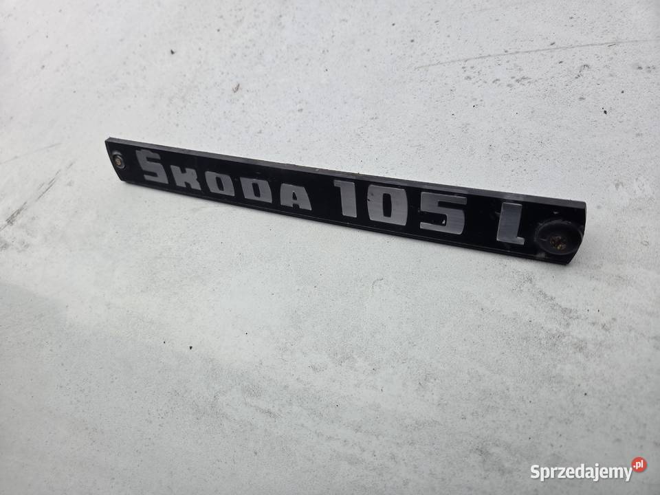 Skoda 105L napis emblemat Gliwice