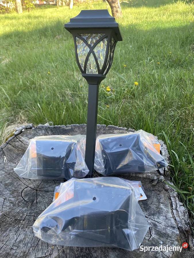 Duże domki solarne ogrodowe LED 4