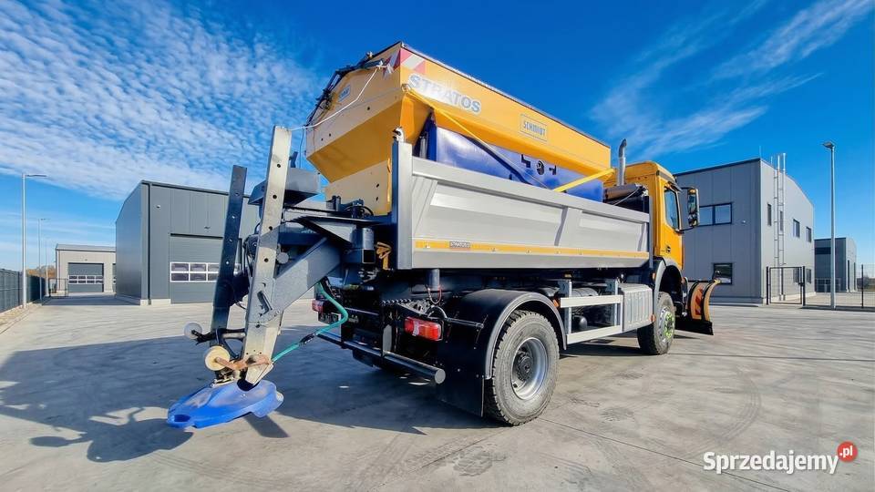 Mercedes Arocs 1824 4x4 Wywrotka Piaskarka Pług Markowice