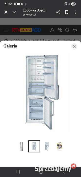 Lodówka z Zamrażarką Bosch no Frost kgn39xi36w