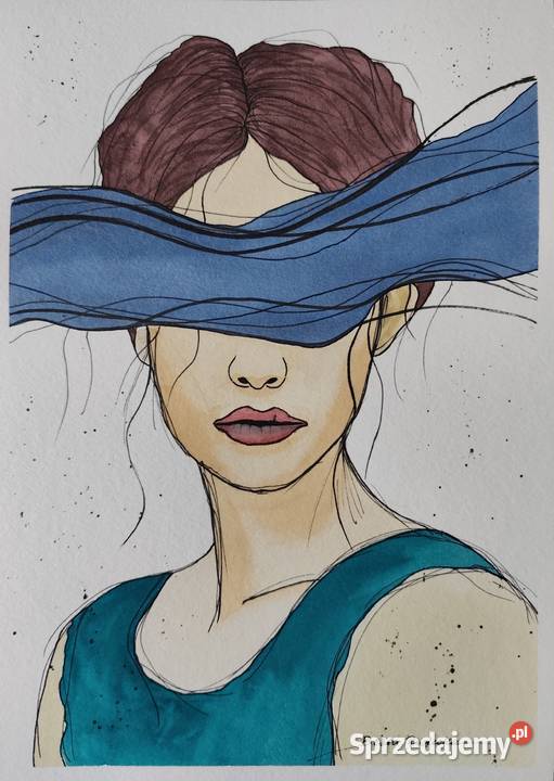 Akwarela Akwarelka Obraz pt Niewidoczna mazowieckie Warszawa