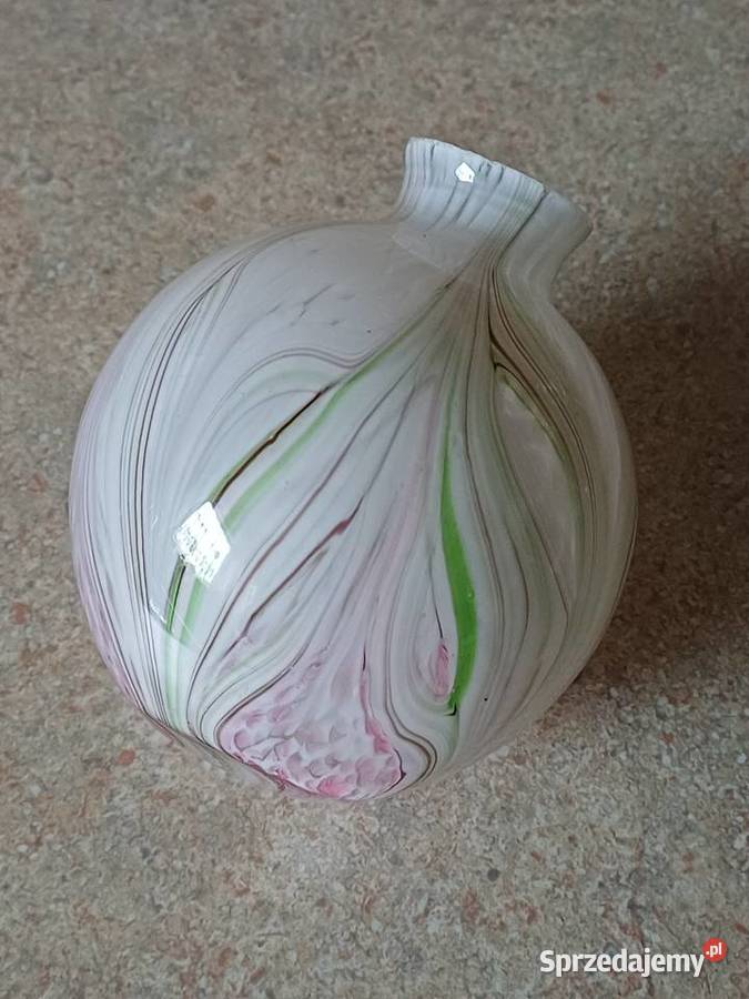 vintage wazonikszkło Porcelana i szkło małopolskie
