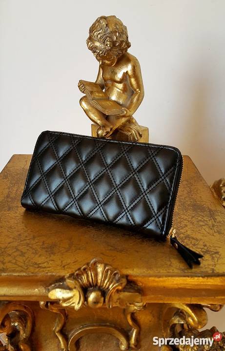 PORTFEL GUCCI PORTMONETKA GUCCI PIKOWANY CZARNY