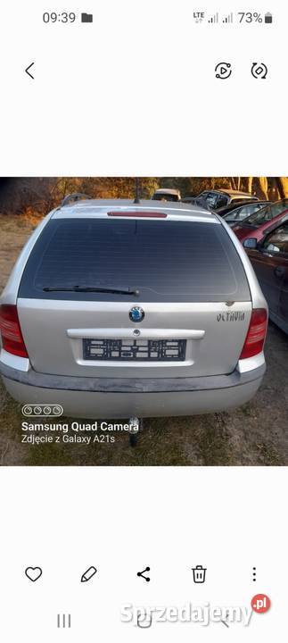 OCTAVIA I19 TDI 110 konisamochod na czesci pomorskie