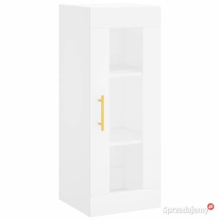 Wysoka szafka biała 345x34x180 materiał Warszawa