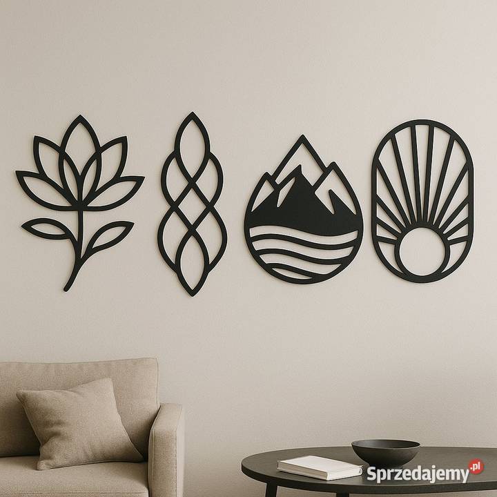 Dekoracje na ścianę panele naścienne grafiki Jeżowe