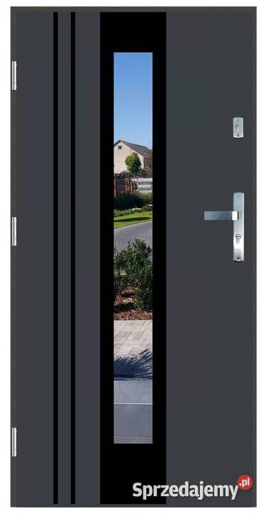 Drzwi wejściowe do domu GI14 BLACK Antracyt 90 Ciemniewo sprzedam