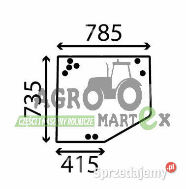 208865 SZYBA TYLNA MANITOU Wichrów
