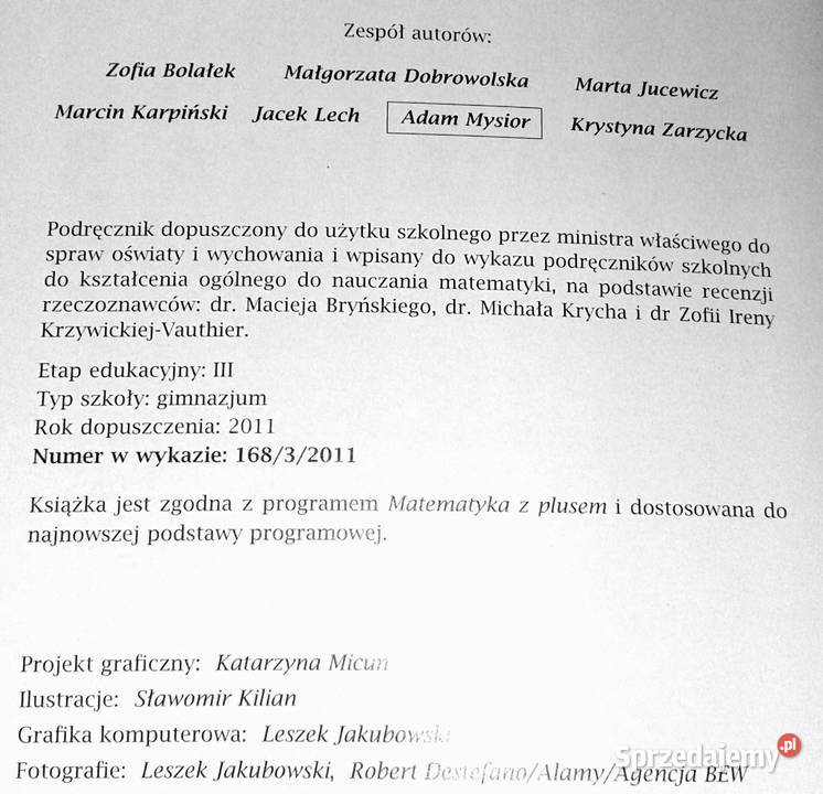 Matematyka 3 Podręcznik Małgorzata Dobrowolska Pozostałe Chełm sprzedam