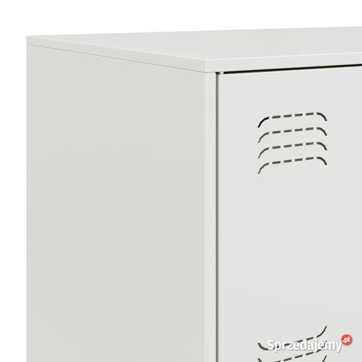 Szafka boczna biała 67x39x107 stal WM841660 Warszawa