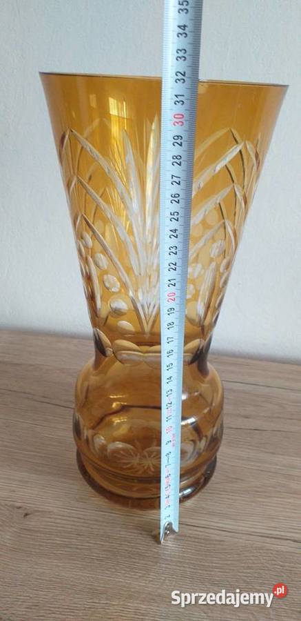 Kryształowy wazon prl Porcelana i szkło Przedbórz
