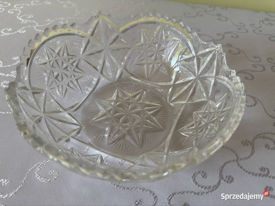Kryształowa Misa PRL Vintage Klasyka Na Owoce Miski Czerwionka-Leszczyny