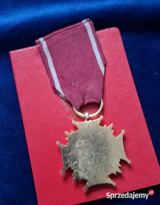 Złoty Krzyż Zasługi dokument na majora Wojska Wejherowo