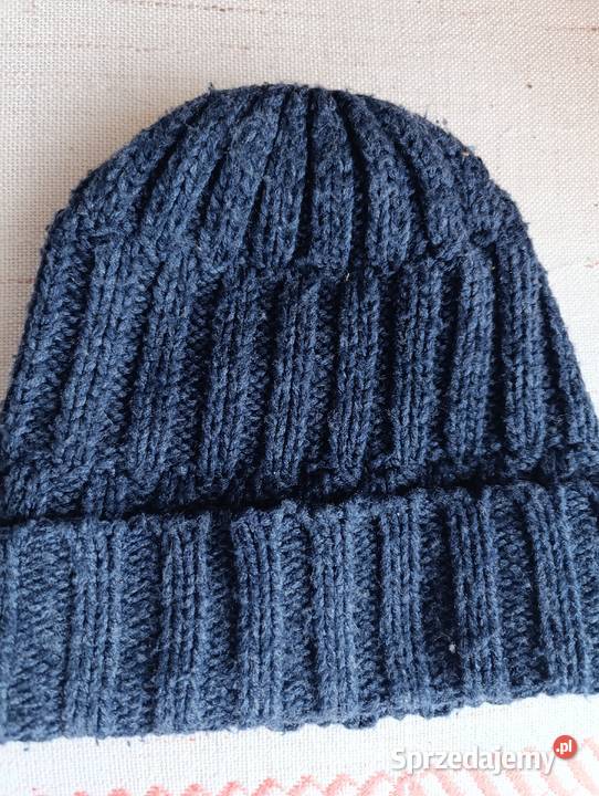 Czapka zimowa włóczkowa obrusik serweta na ławę małopolskie