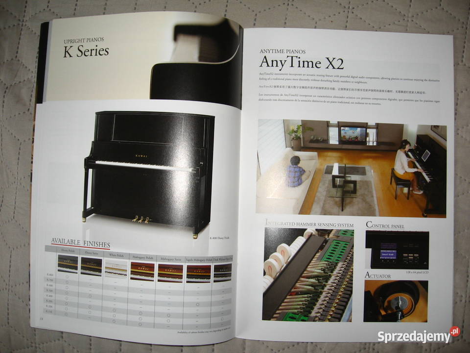 Kawai 2018 Products Catalogue katalog pianin i Kępice