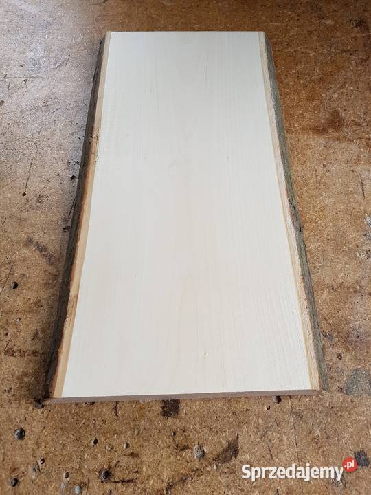 Deska lipowa z korą 50x175x25 rzeźba ikony Łódź